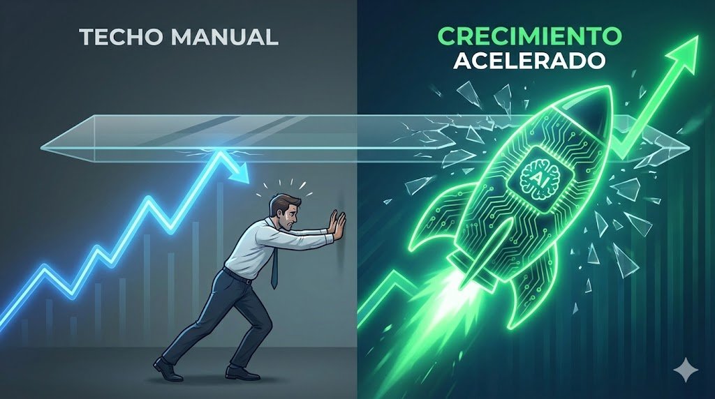 ¿Sientes que tu E-commerce tocó un techo invisible? Por qué trabajar más duro NO es la solución (y qué sí lo es)