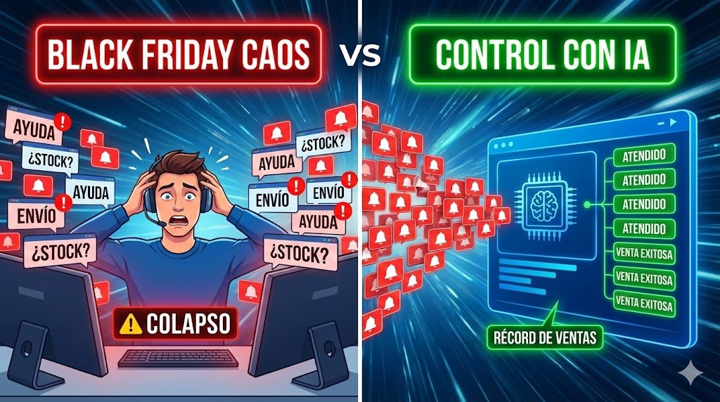 ¿Amas u odias el Black Friday? Cómo evitar el colapso de atención al cliente y romper récords de venta con IA